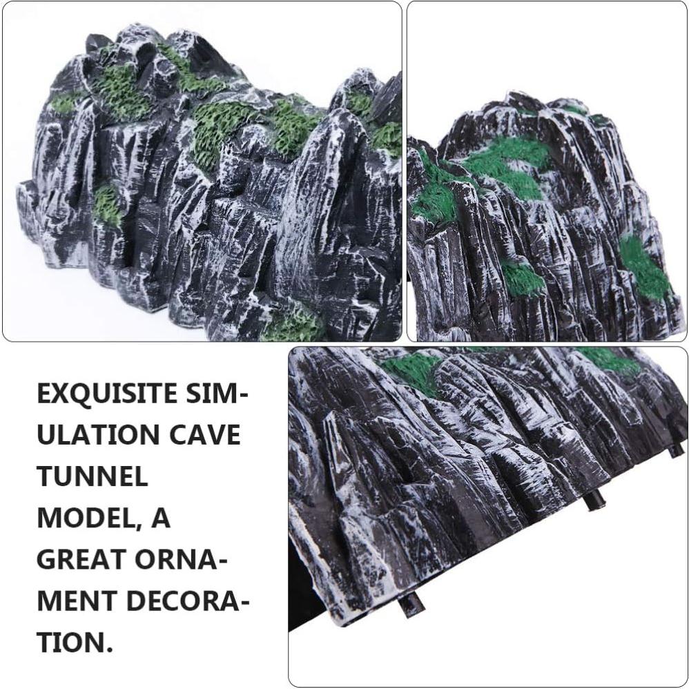 Modelo de Túnel de Roca Toyvian para Ferrocarril Miniatura - 3PCS