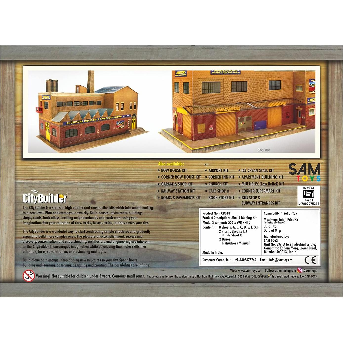 Kit de Modelos de Cartón CityBuilder - Edificio Ferrocarril Escala O