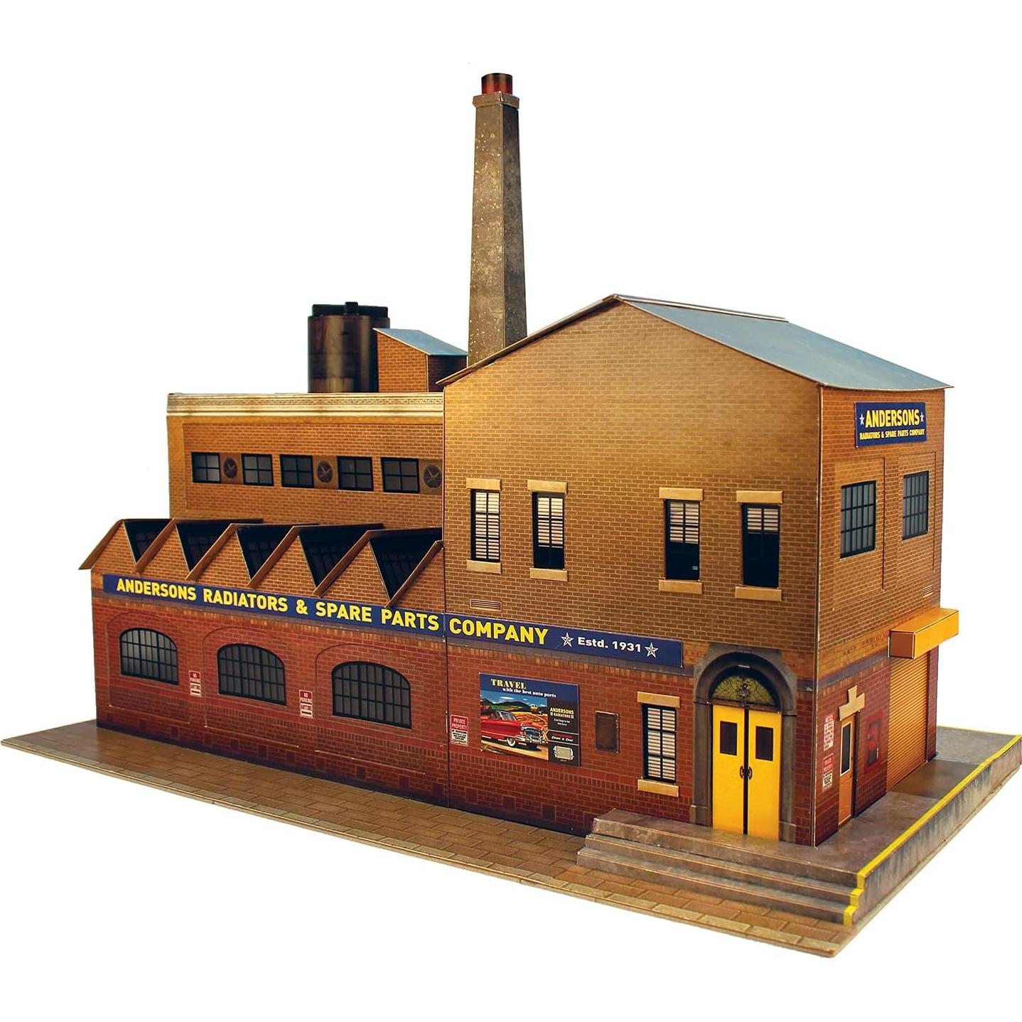 Kit de Modelos de Cartón CityBuilder - Edificio Ferrocarril Escala O