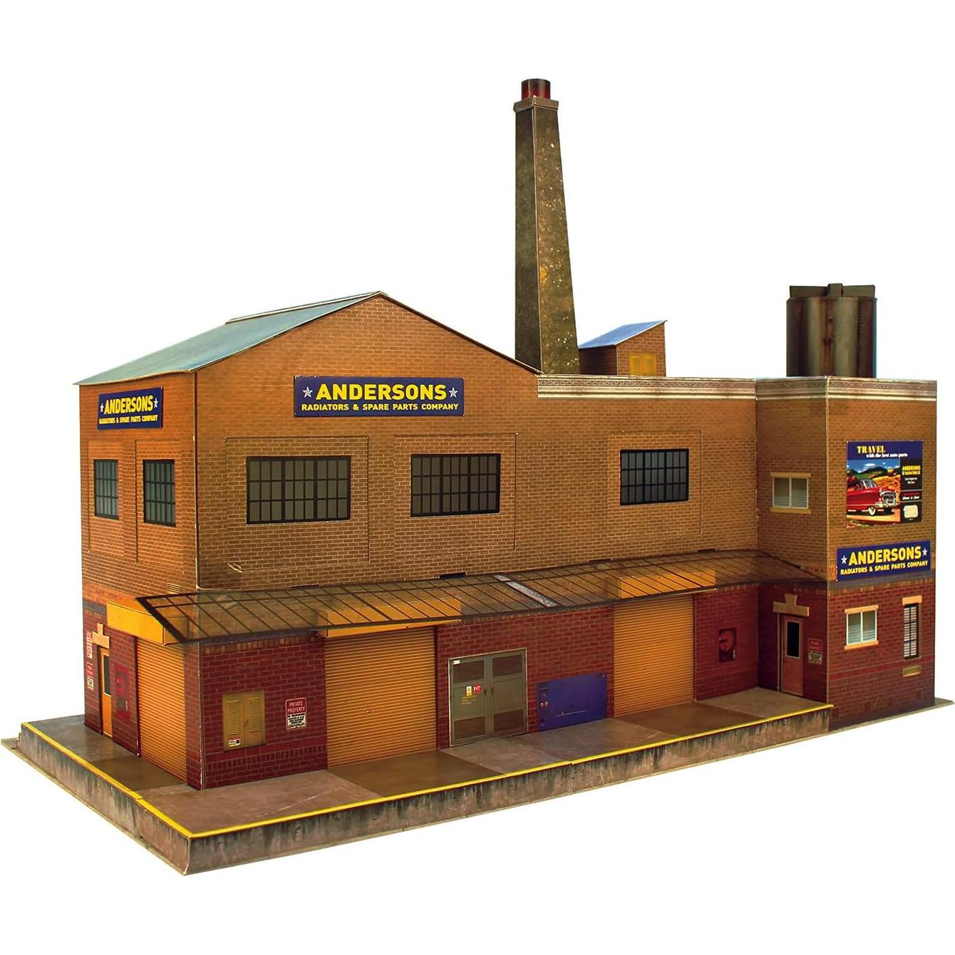 Kit de Modelos de Cartón CityBuilder - Edificio Ferrocarril Escala O