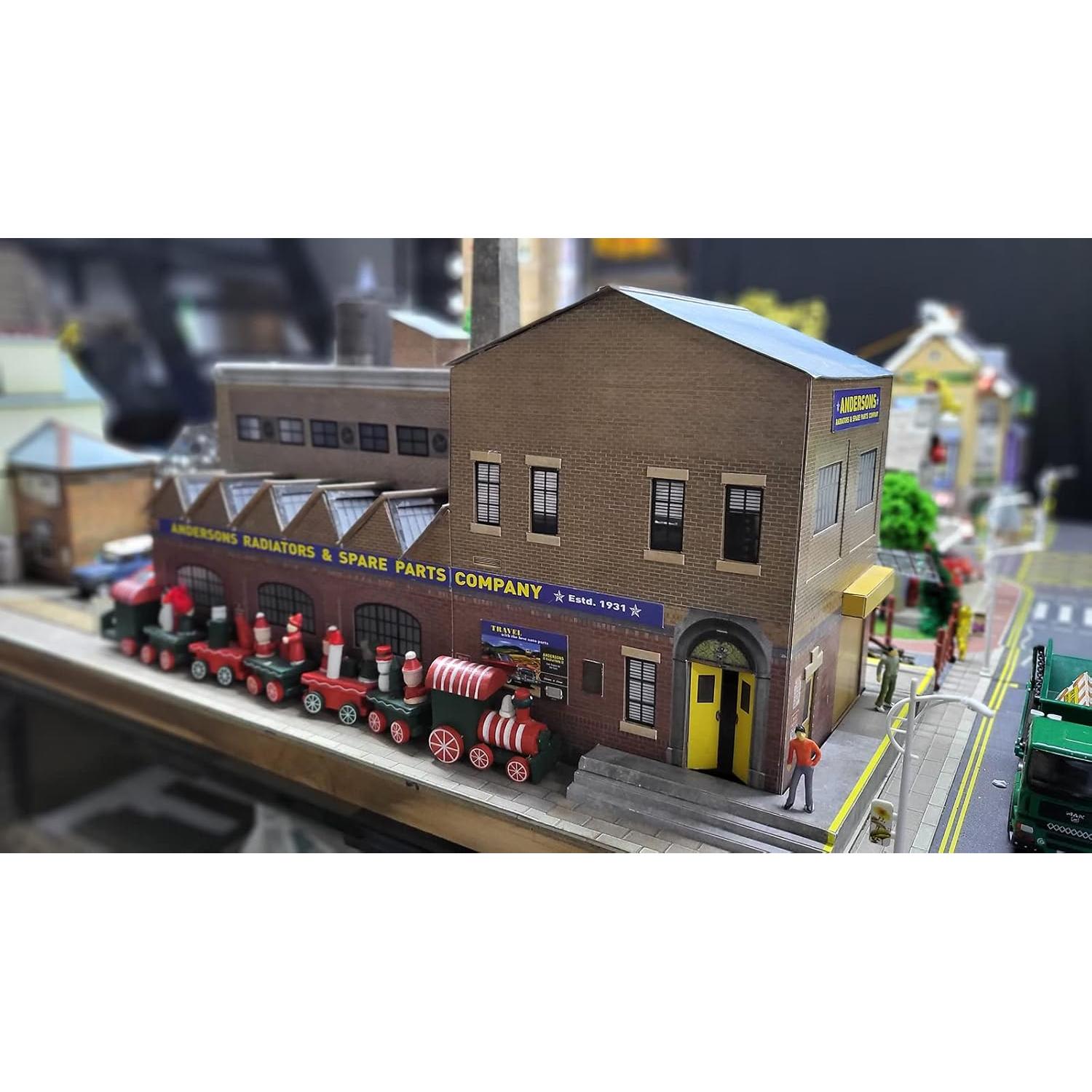 Kit de Modelos de Cartón CityBuilder - Edificio Ferrocarril Escala O