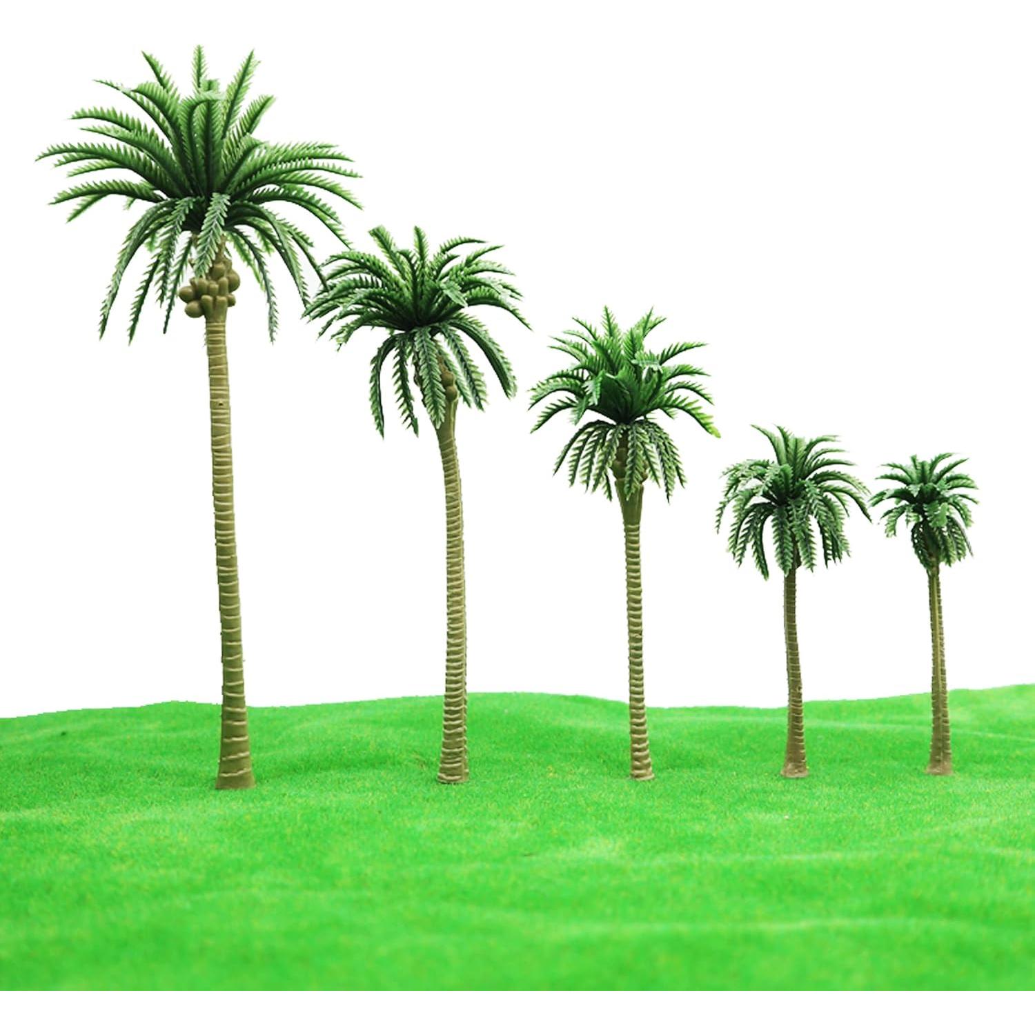 Woohome 44 PCS Árboles de Coco y Mini Paraguas para Diorama