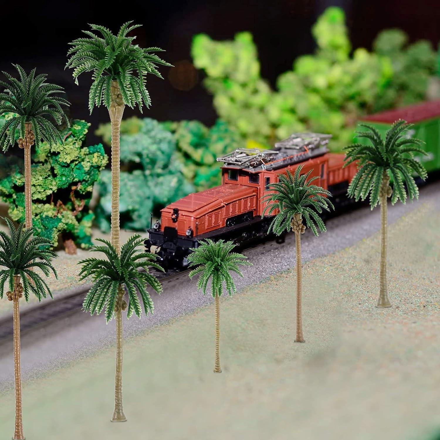 Woohome 44 PCS Árboles de Coco y Mini Paraguas para Diorama