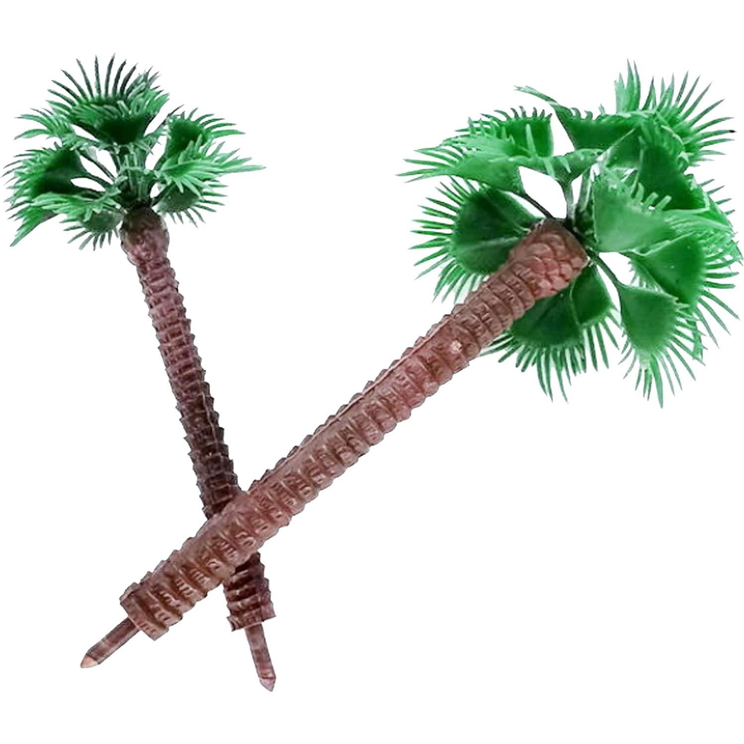 Woohome 44 PCS Árboles de Coco y Mini Paraguas para Diorama