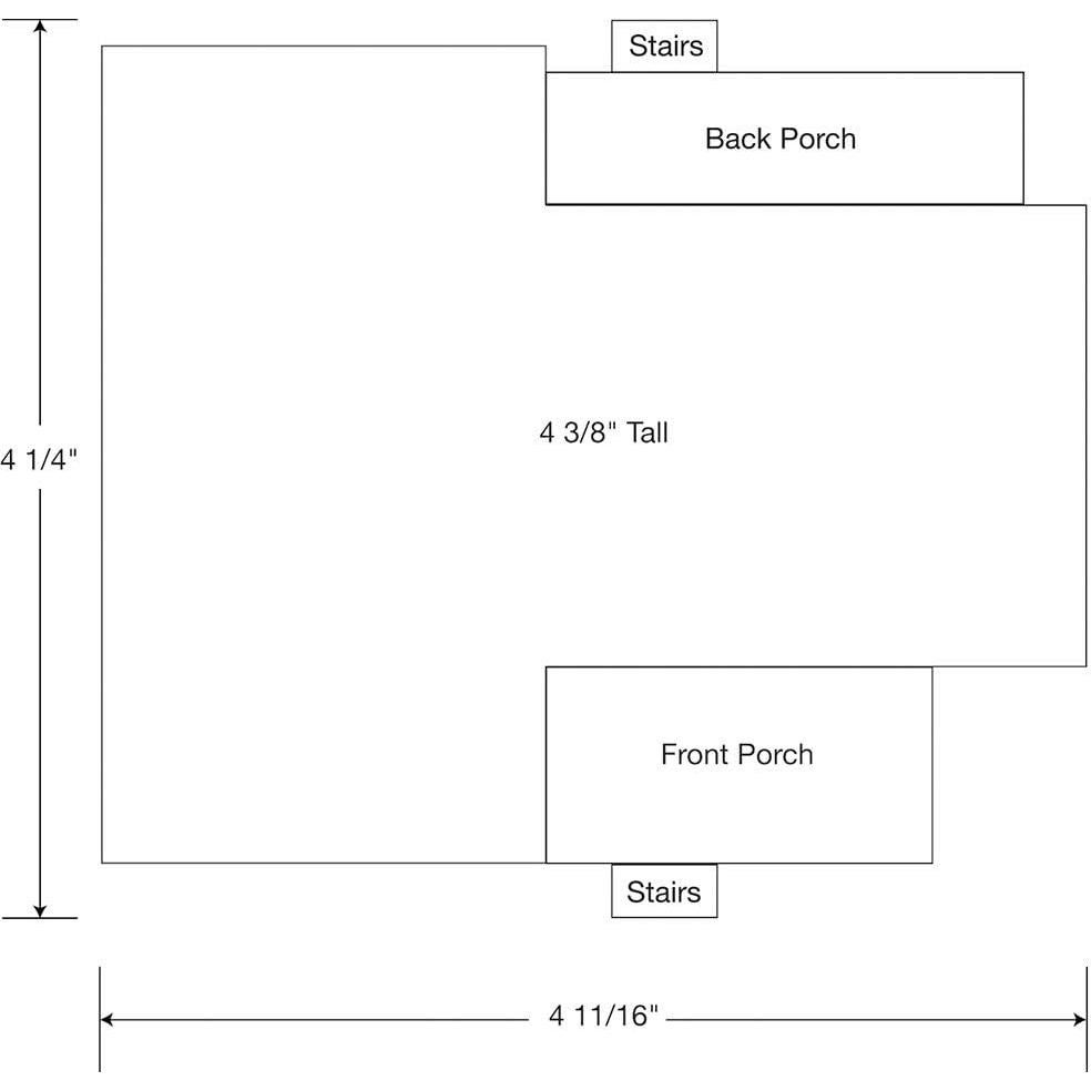 Kit Casa de Campo Tillman Walthers Escala HO 11.9x10.7x11.1cm