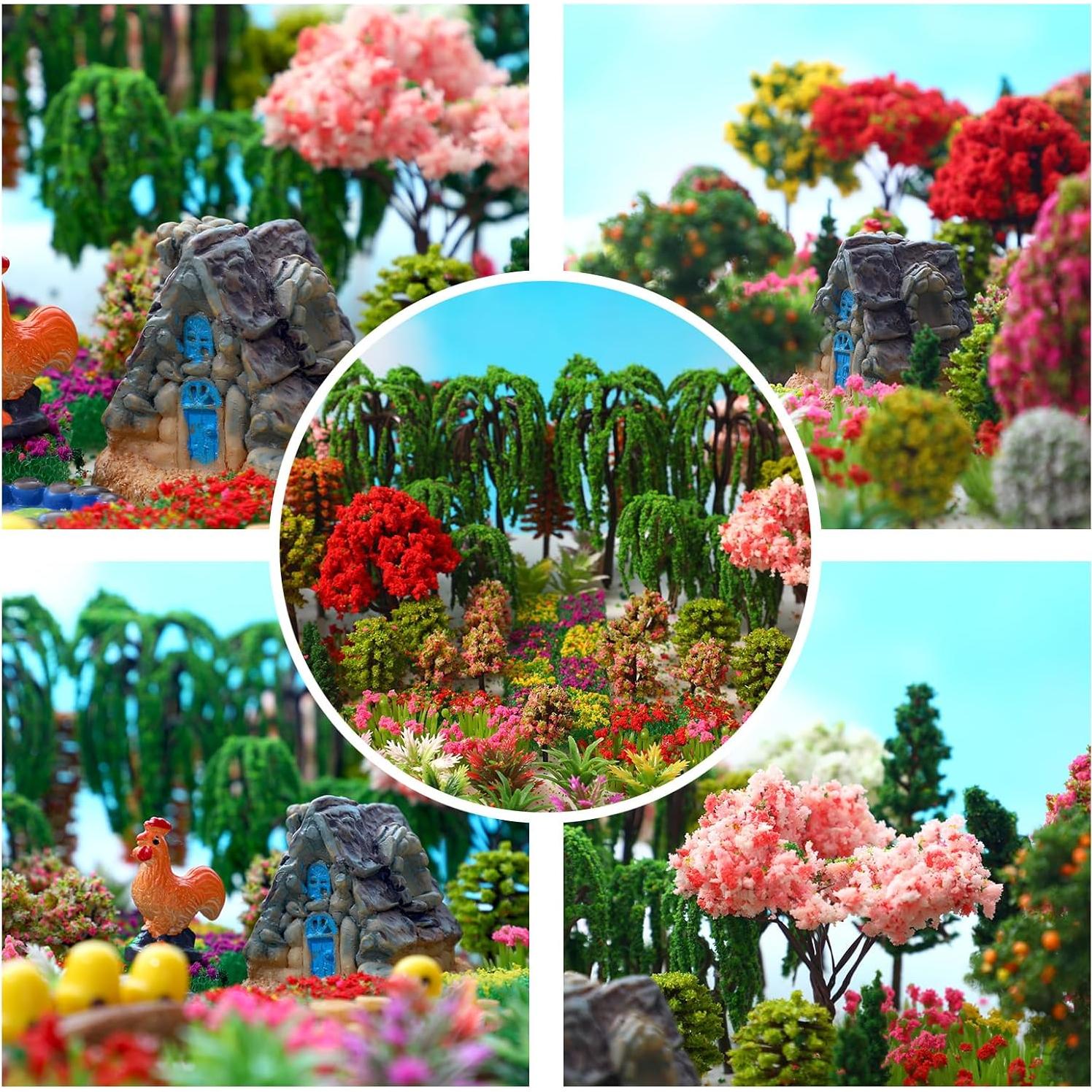 Libima 160 Piezas Mini Árboles Falsos para Manualidades DIY