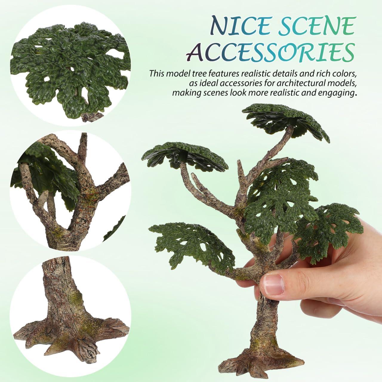 Árbol Miniatura Toyvian 18.9x15.2 cm para Dioramas