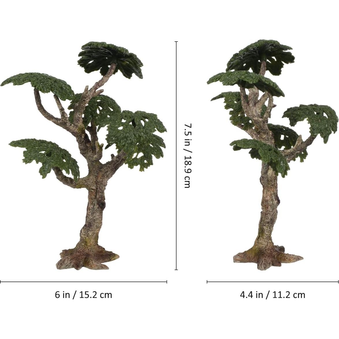 Árbol Miniatura Toyvian 18.9x15.2 cm para Dioramas