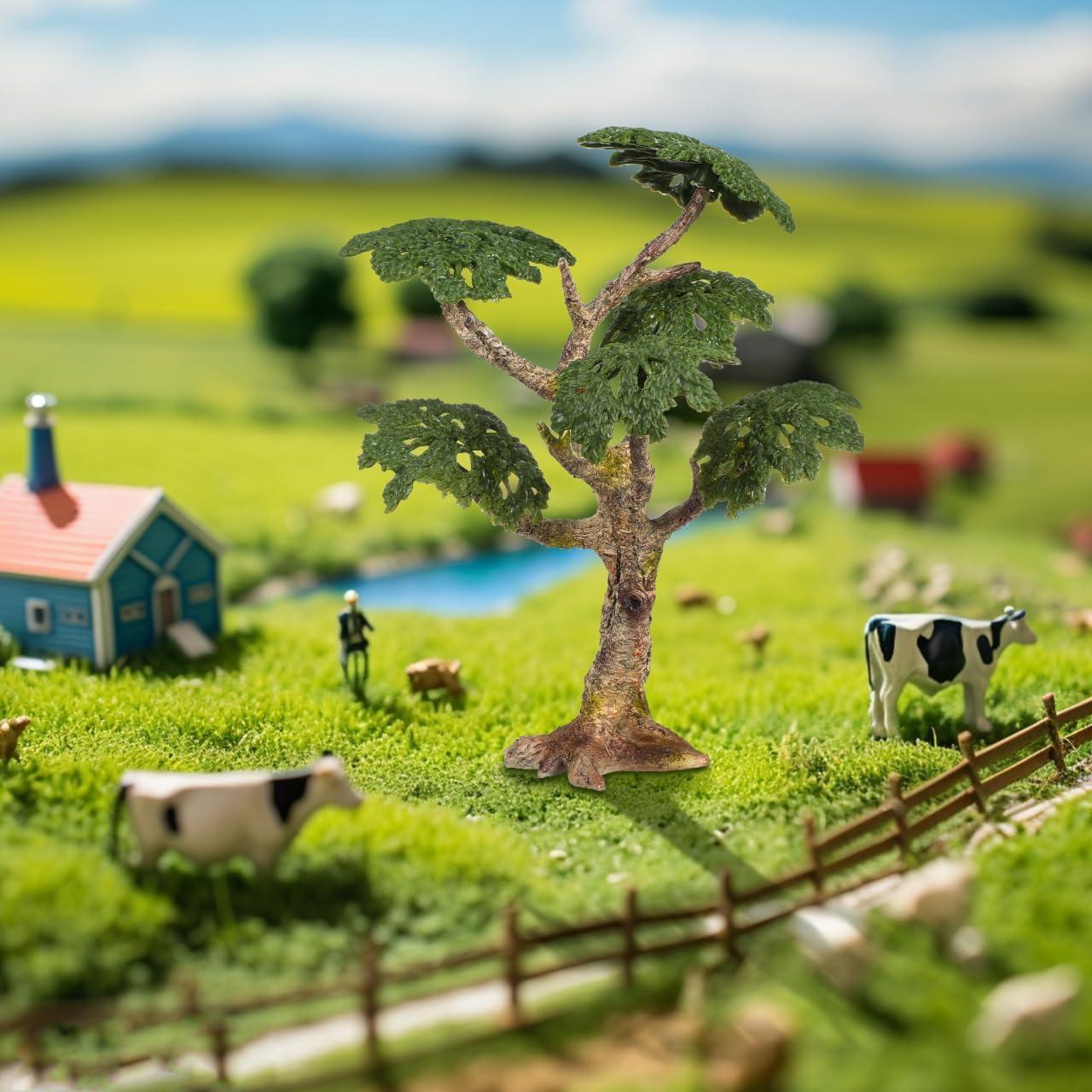 Árbol Miniatura Toyvian 18.9x15.2 cm para Dioramas