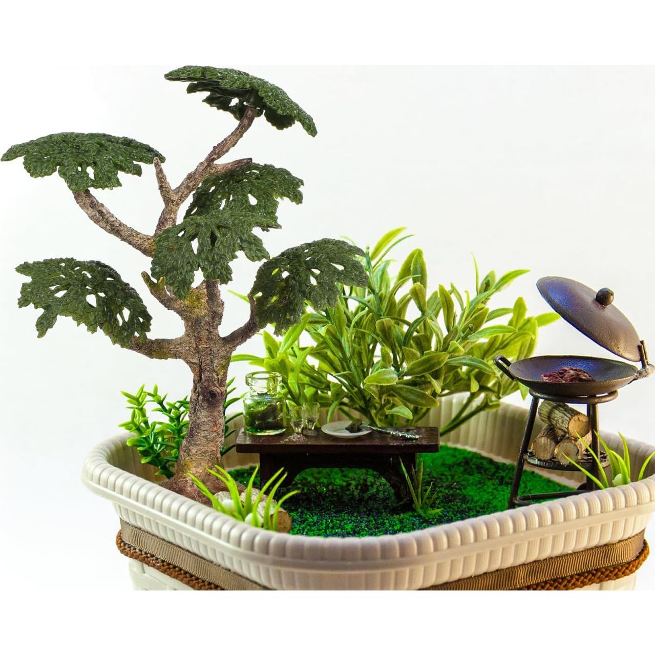 Árbol Miniatura Toyvian 18.9x15.2 cm para Dioramas