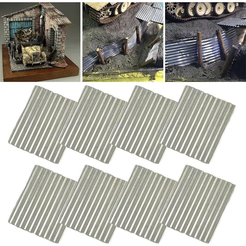 Tejas Corrugadas Miniatura 8PCS Orquideas de Andy 1/35 Escala