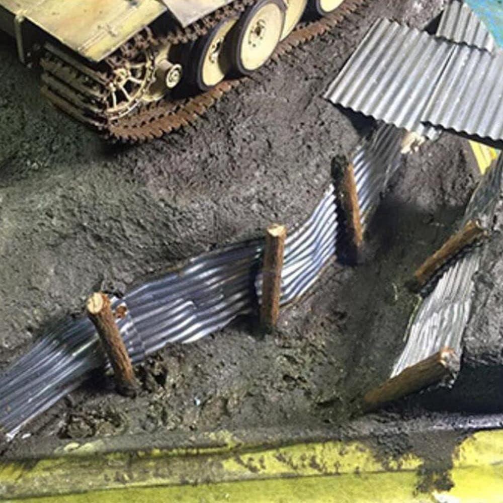 Tejas Corrugadas Miniatura 8PCS Orquideas de Andy 1/35 Escala