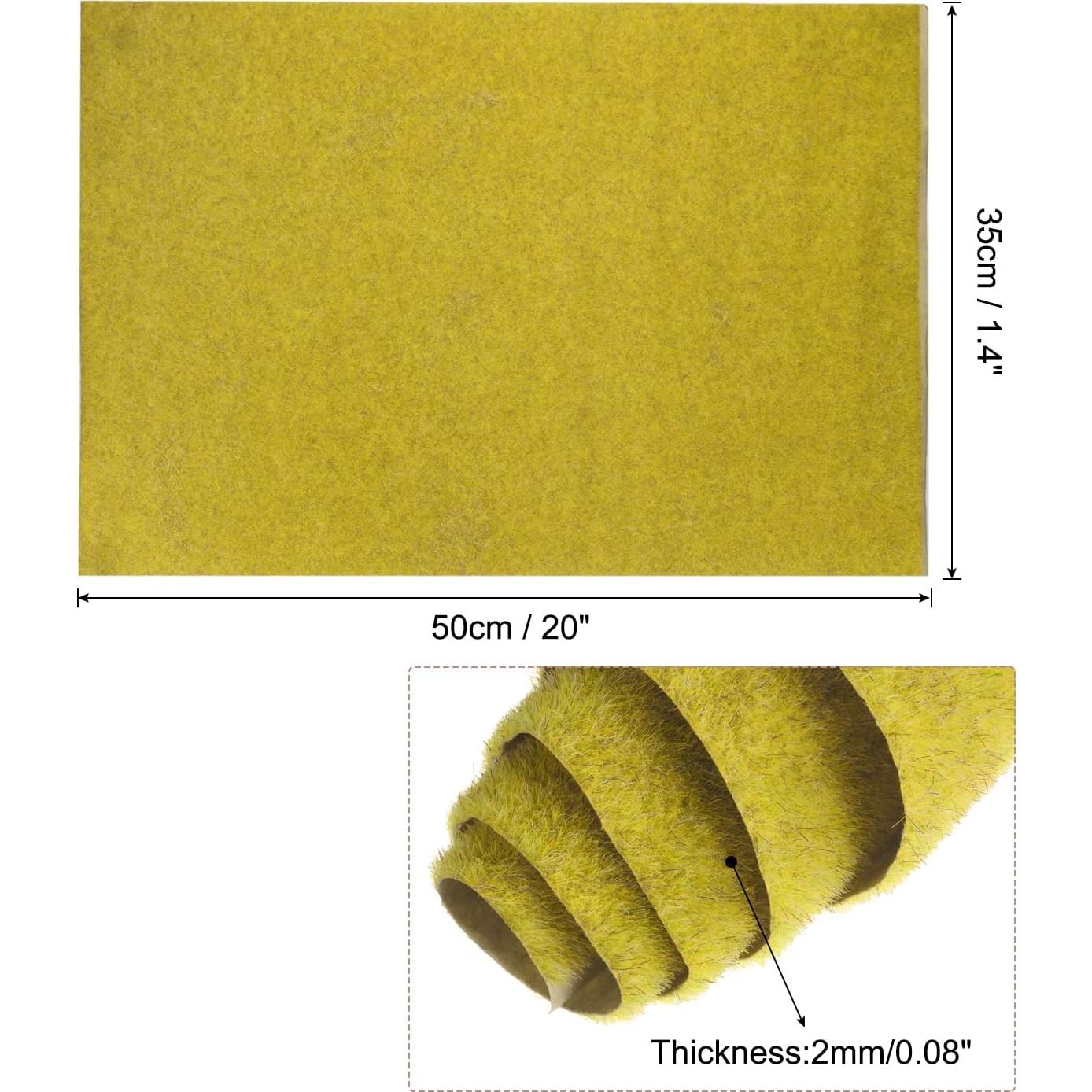 Alfombra de Césped Artificial MECCANIXITY 35x50cm Amarillo Dorado