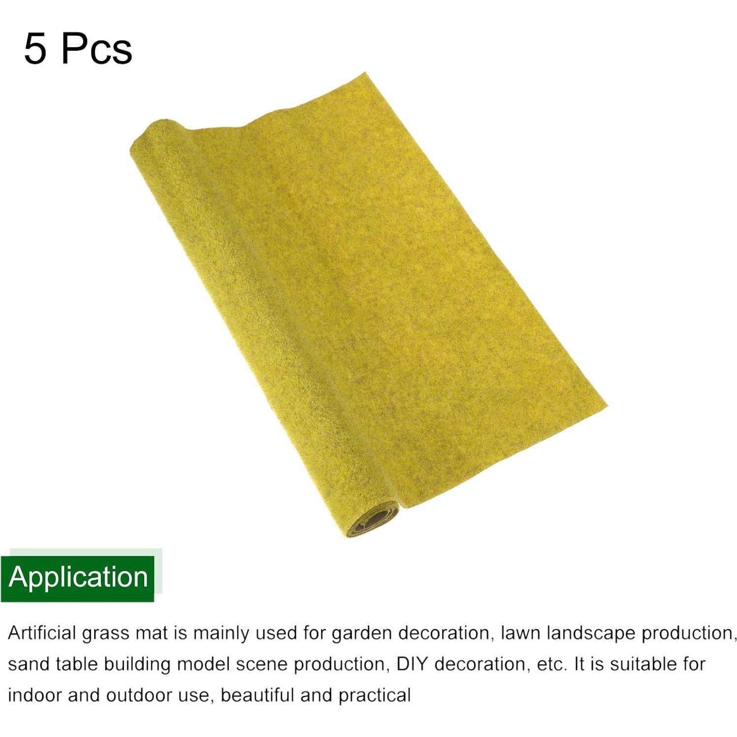 Alfombra de Césped Artificial MECCANIXITY 35x50cm Amarillo Dorado