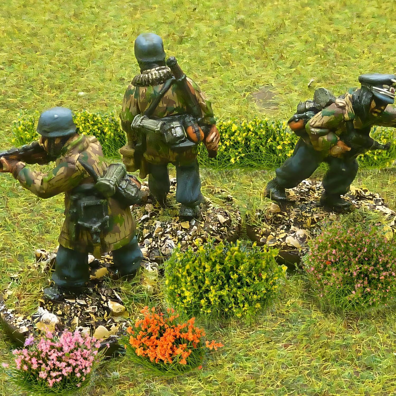 Ramos de Flores Miniatura Warmtree 12 Pcs Coloridos para Diorama