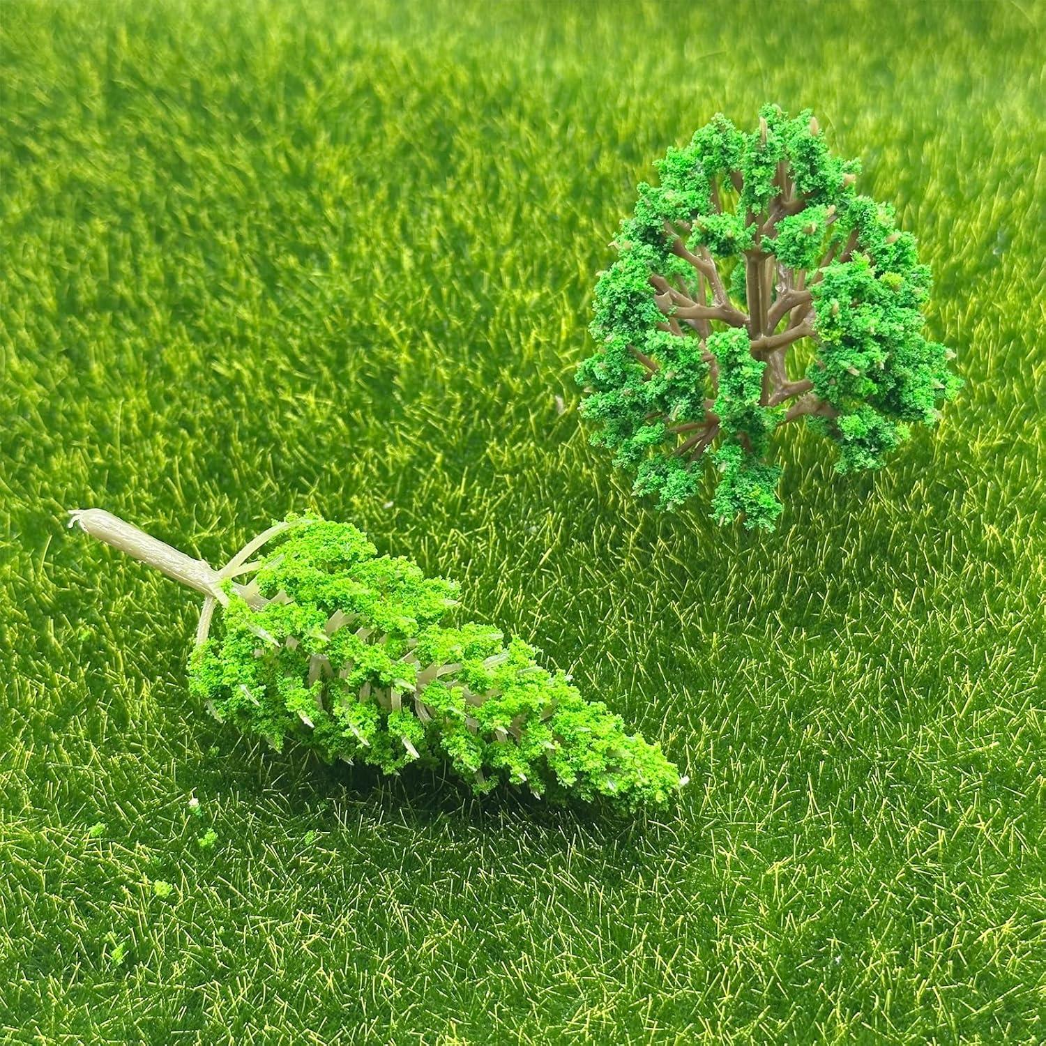 Cayway 90 PCS Árboles Miniatura Mezclados para Modelismo DIY