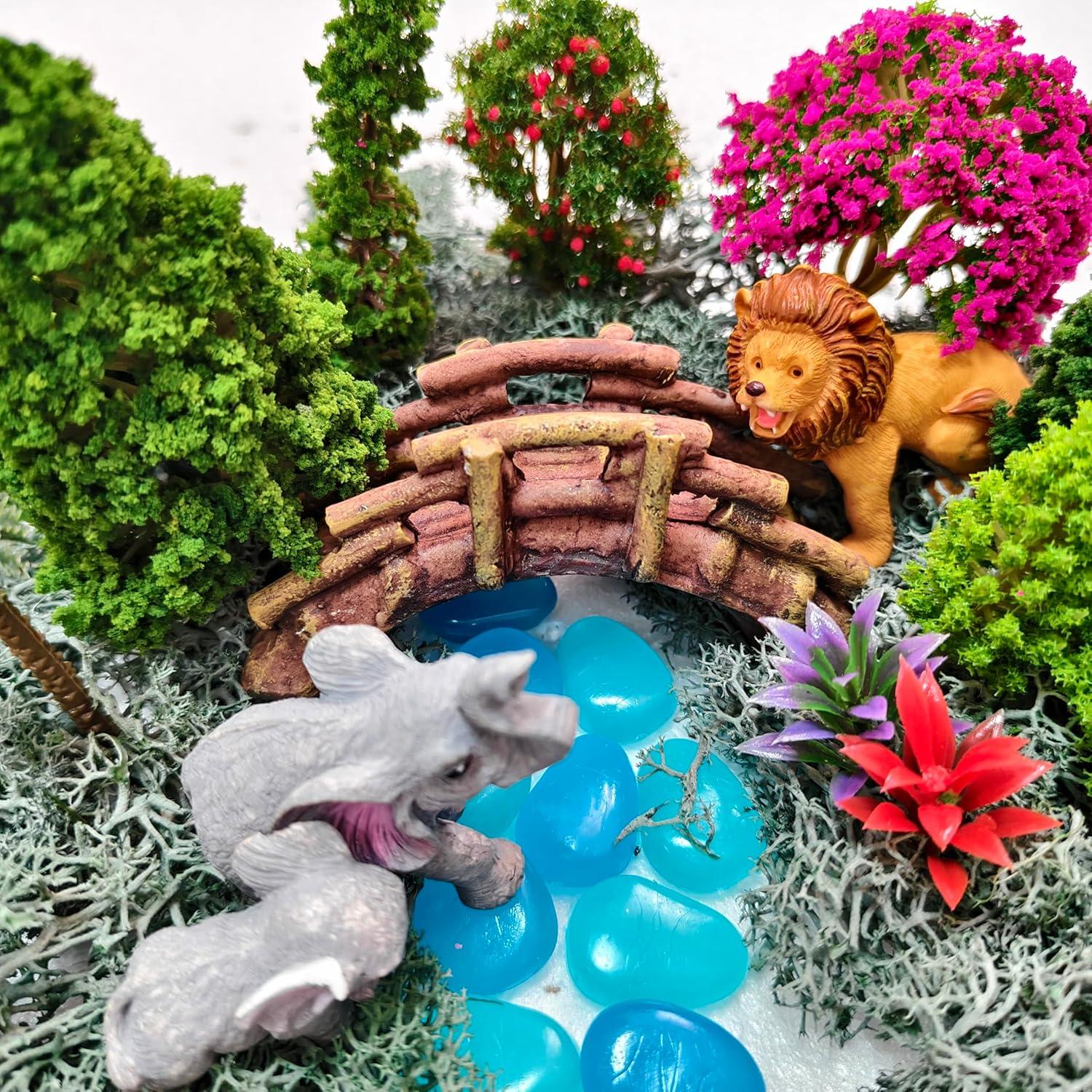 Kit de Diorama de Animales del Bosque OrgMemory 45 Pcs