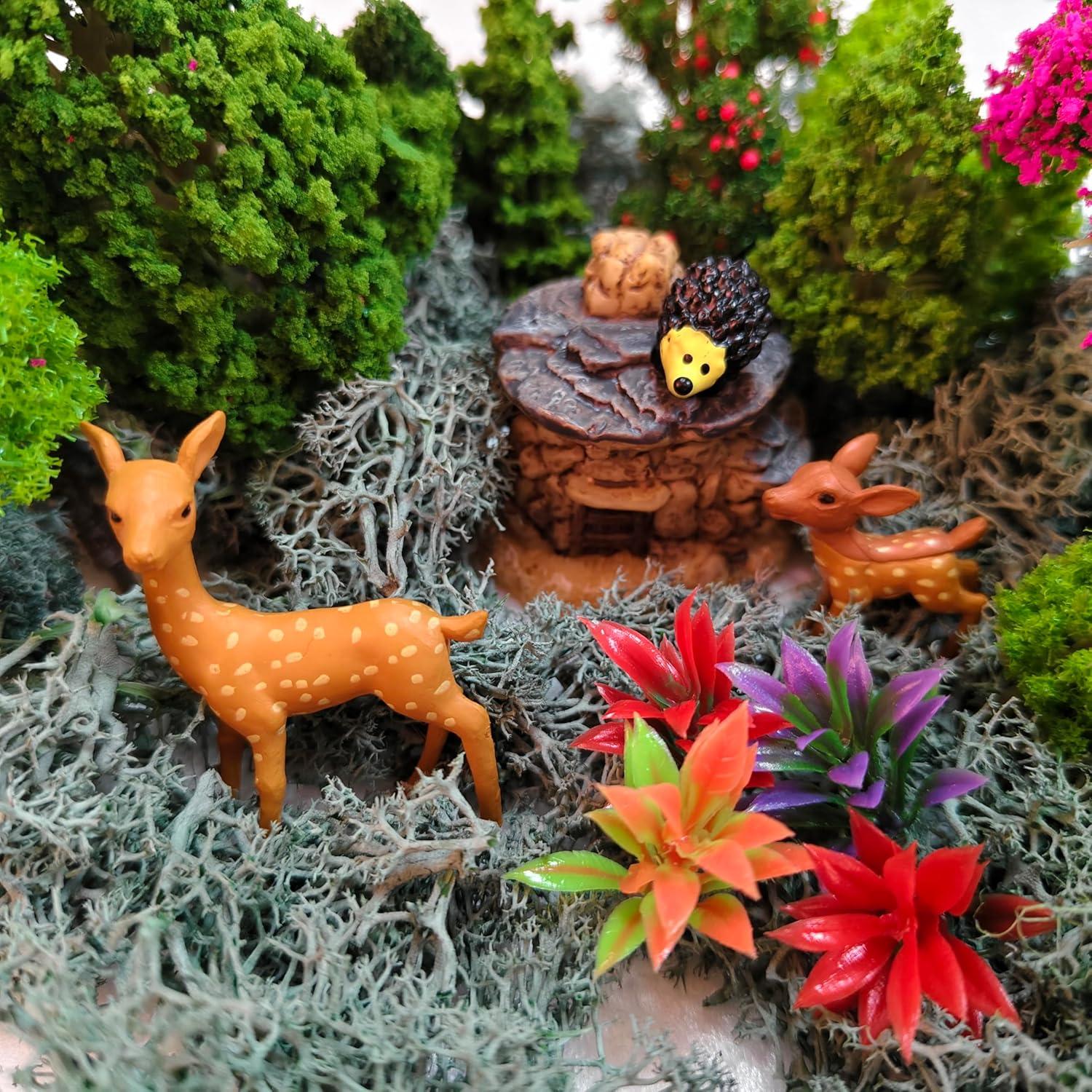 Kit de Diorama de Animales del Bosque OrgMemory 45 Pcs