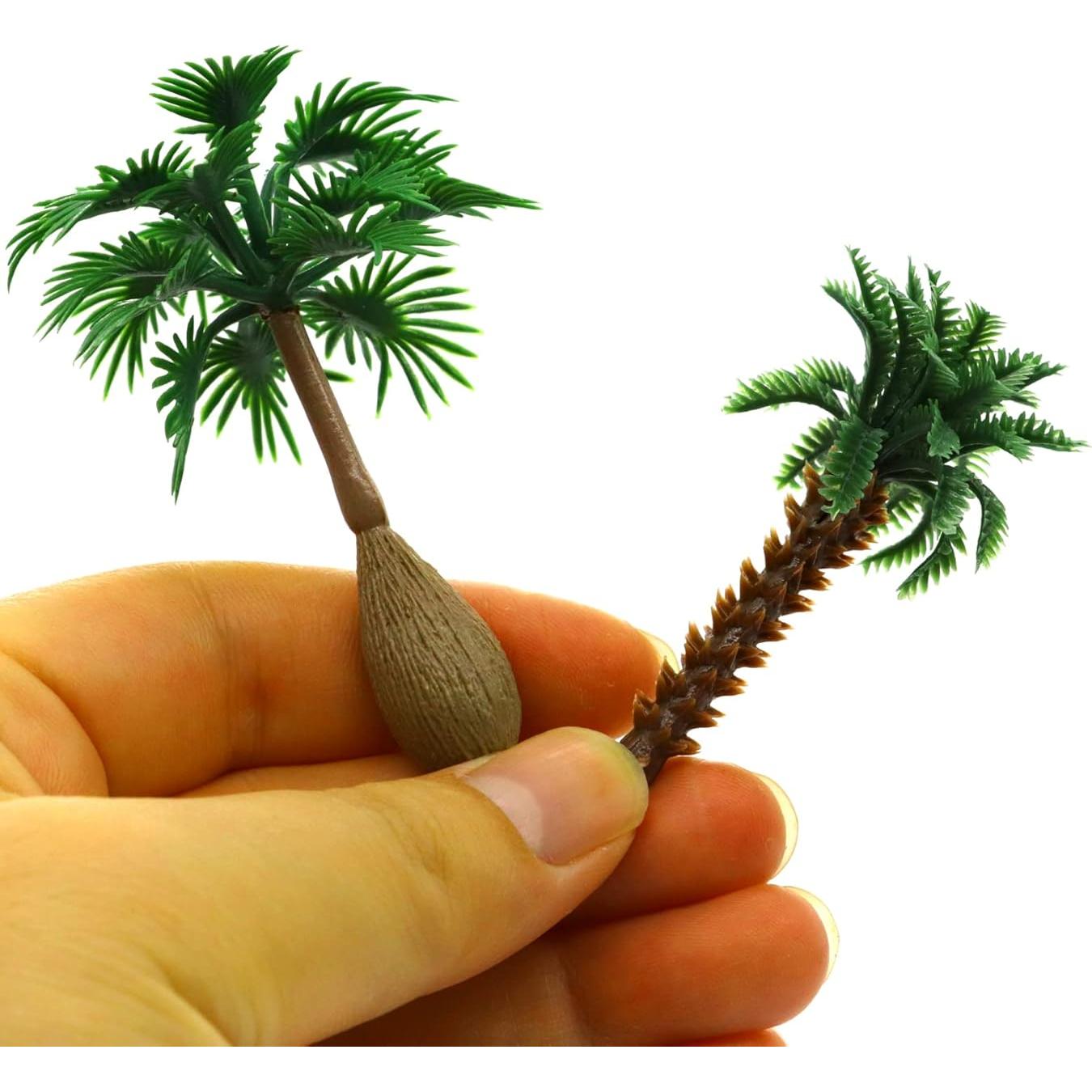 18 Árboles de Palma Miniatura Plástico CWBPING para Modelismo