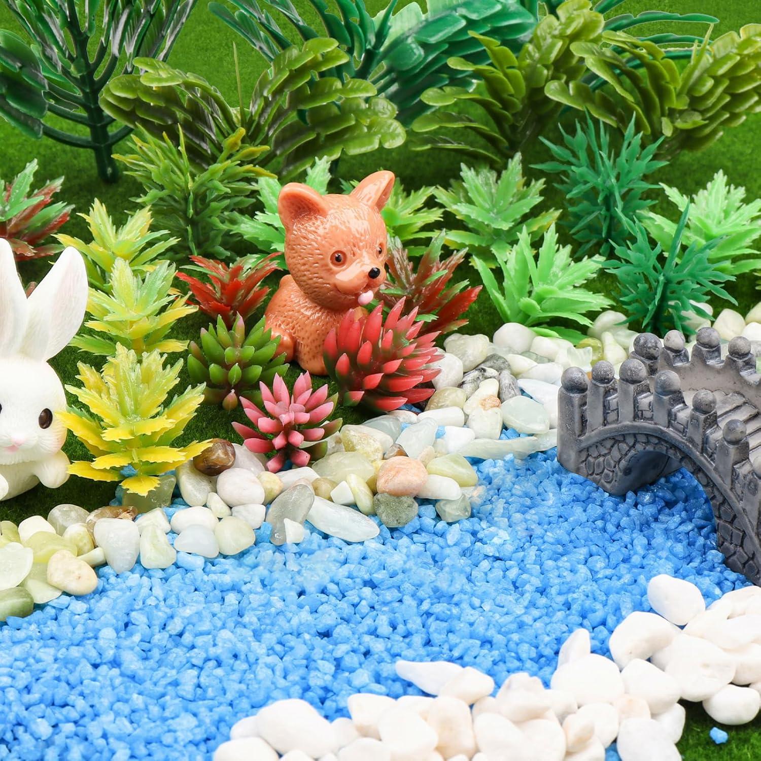 82 Piezas Plantas Miniatura Árboles QUOZUO para Jardín y Ferrocarril