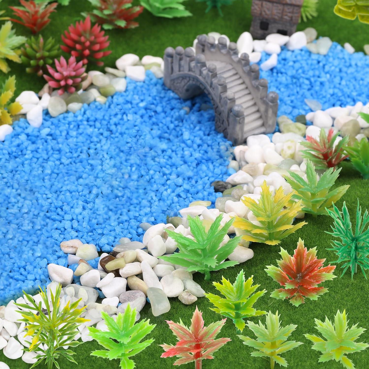 82 Piezas Plantas Miniatura Árboles QUOZUO para Jardín y Ferrocarril