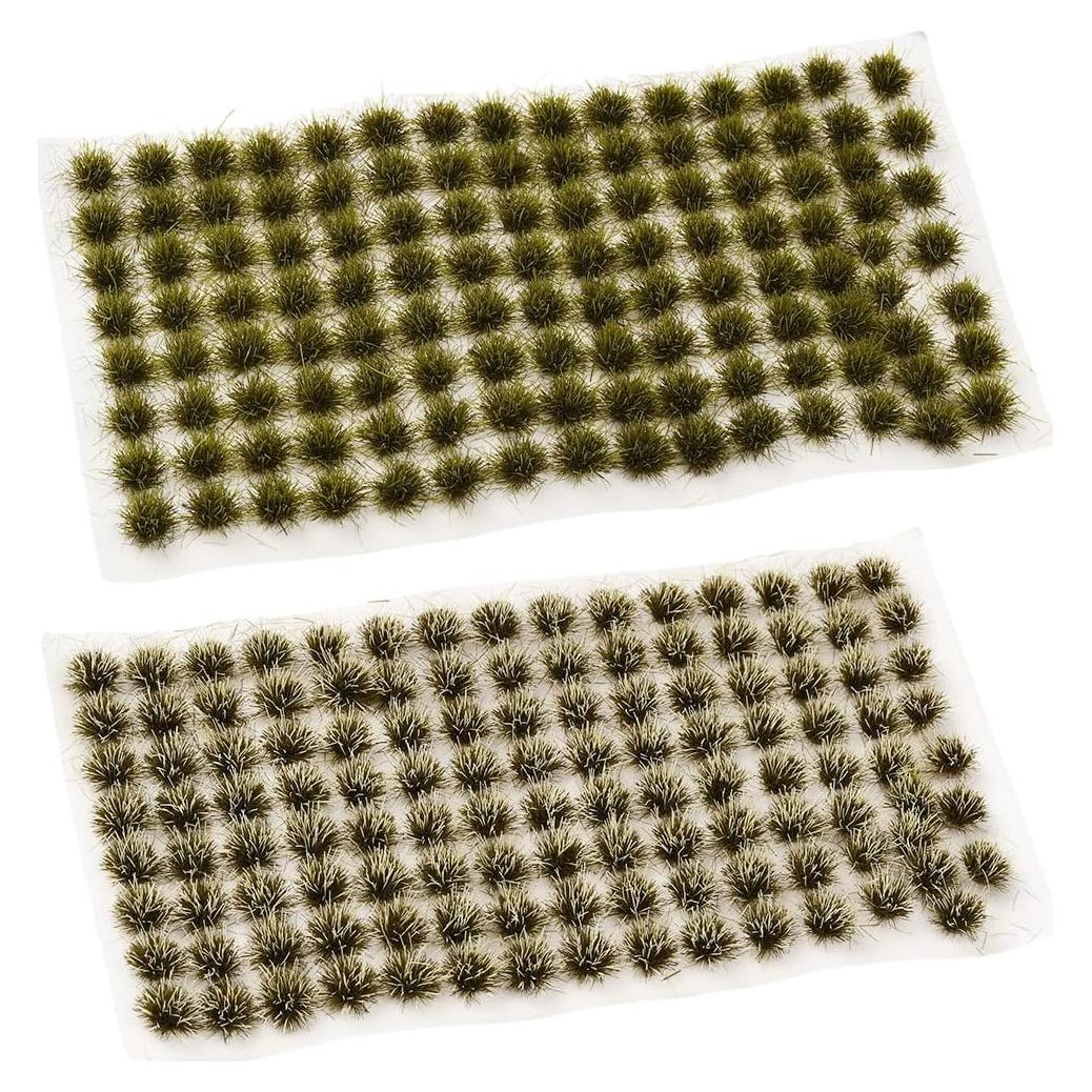 Caja de 208 Piezas de Césped Miniatura SOFPLATE para Diorama