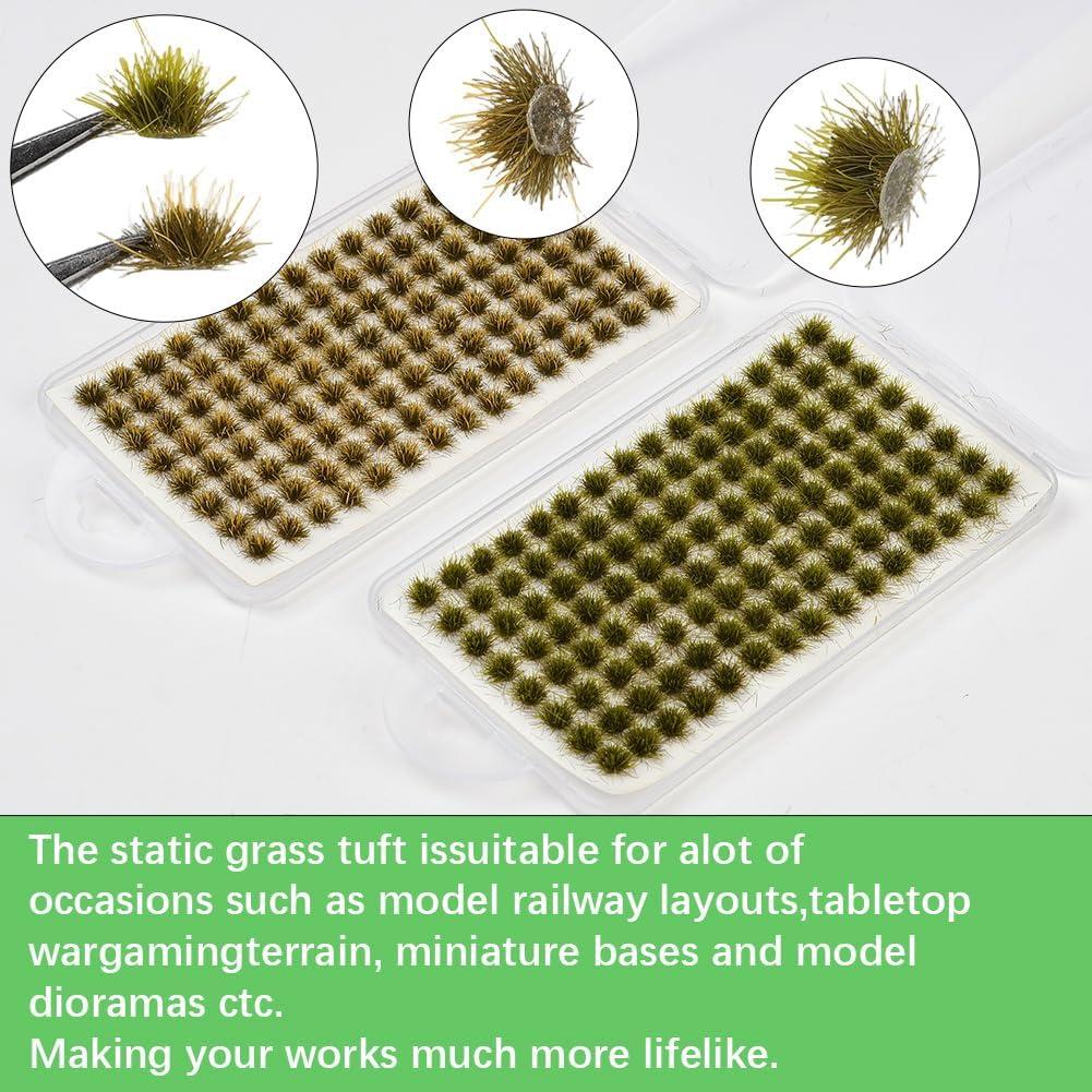Caja 208Pcs Tufts de Césped Miniatura SOFPLATE para Diorama