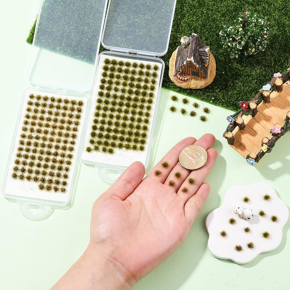 Caja 208Pcs Tufts de Césped Miniatura SOFPLATE para Diorama