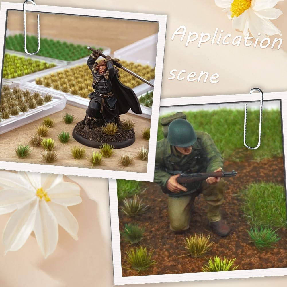 Caja 208Pcs Tufts de Césped Miniatura SOFPLATE para Diorama