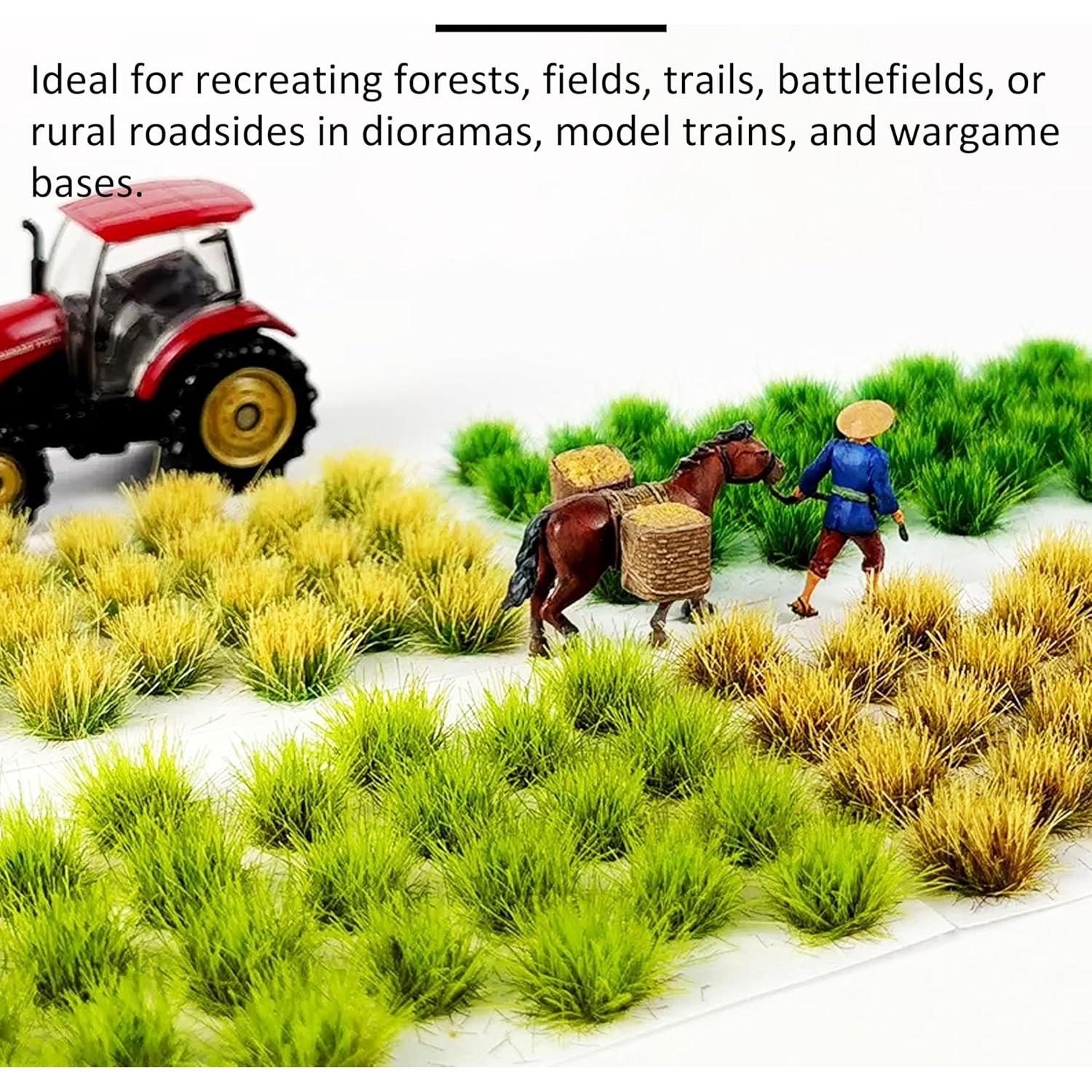 Kit de 126 Tufts de Hierba Estática SOXUI para Dioramas