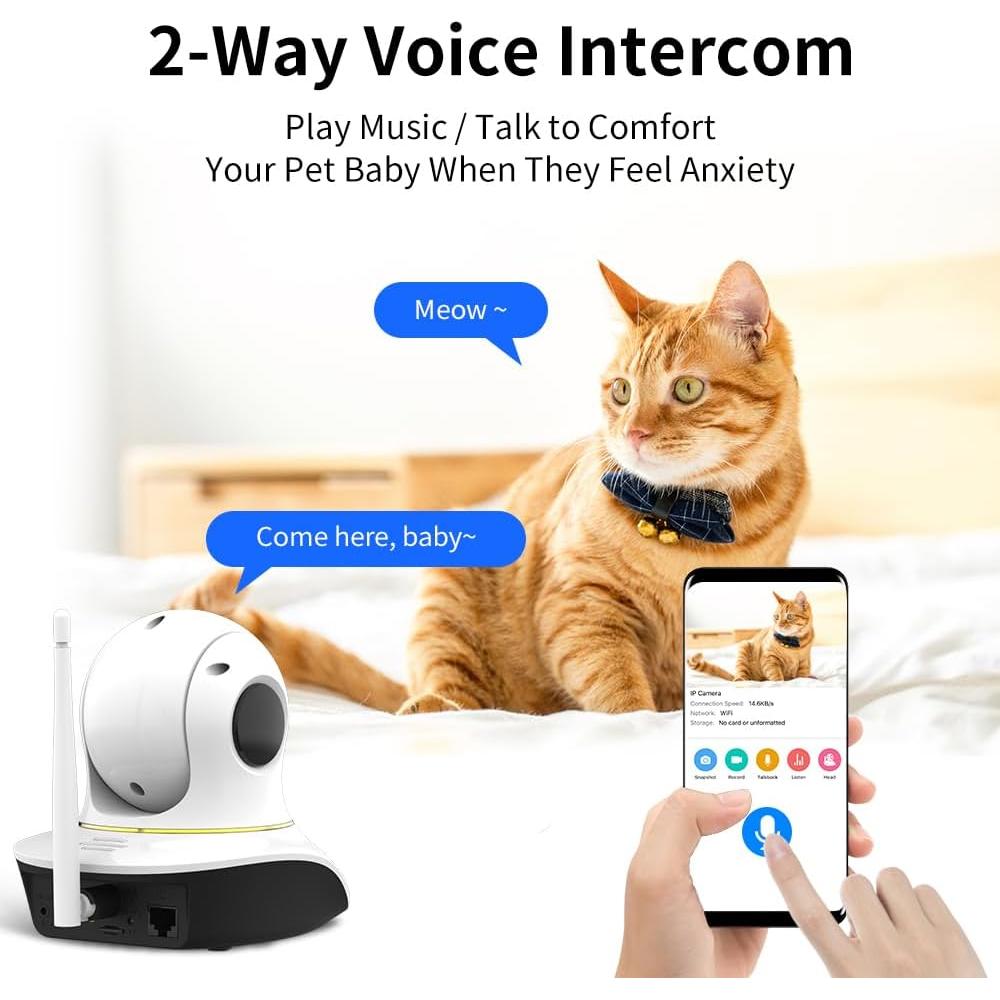 Cámara para Mascotas VSTARCAM C38S-P 3MP WiFi con Láser