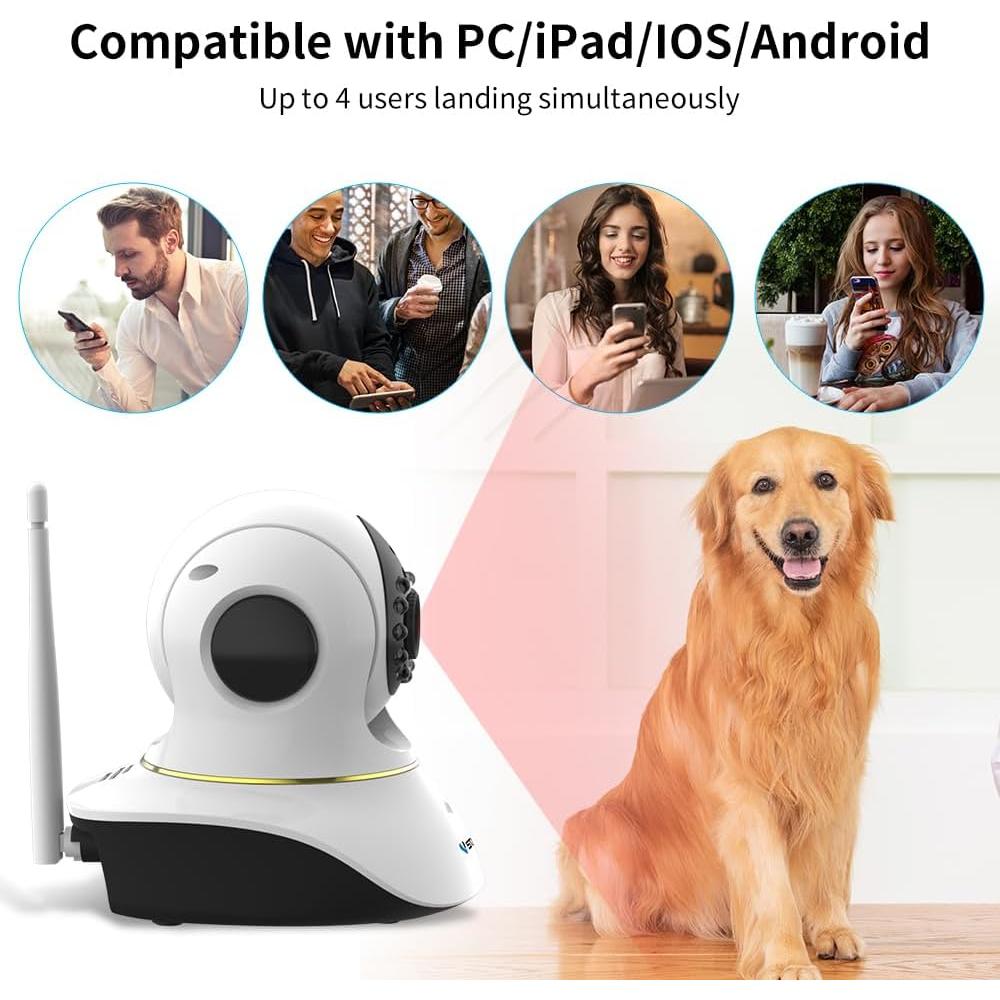 Cámara para Mascotas VSTARCAM C38S-P 3MP WiFi con Láser