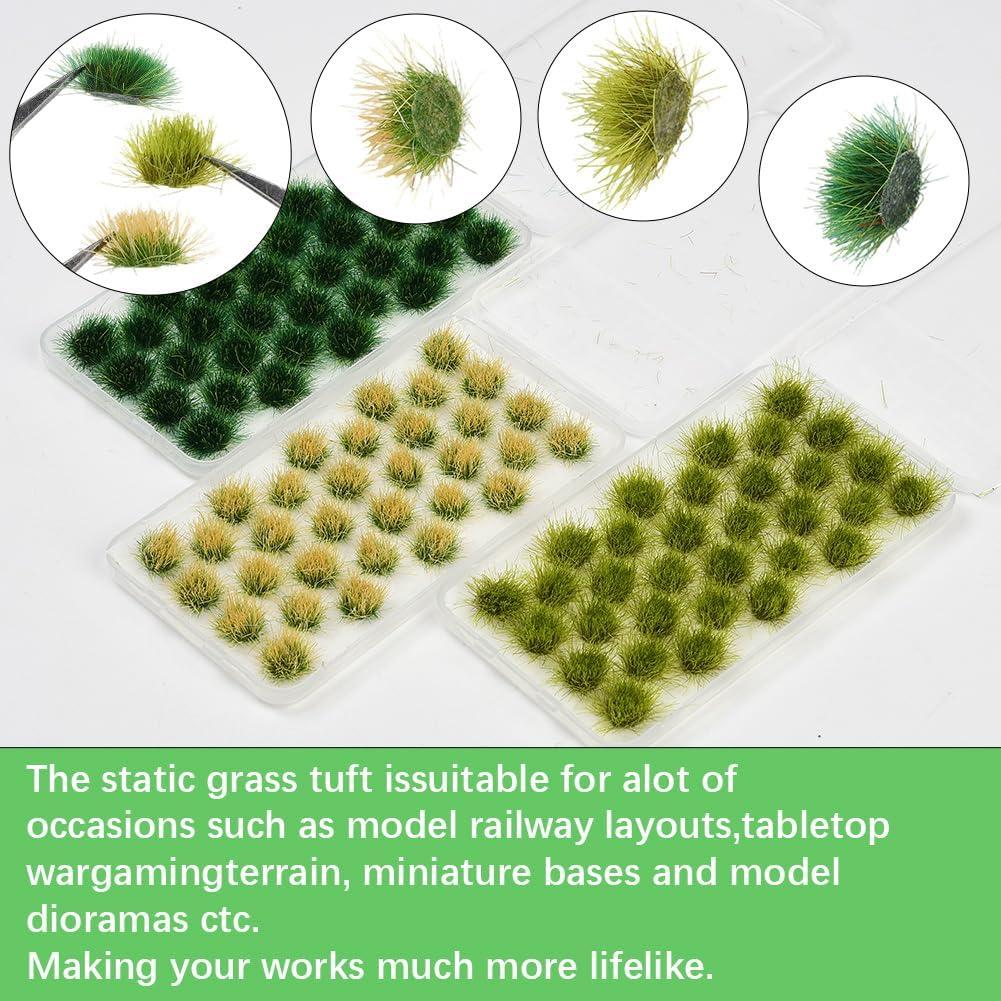 Set de Paisajismo SOFPLATE 96Pcs Tufts Miniatura Verde