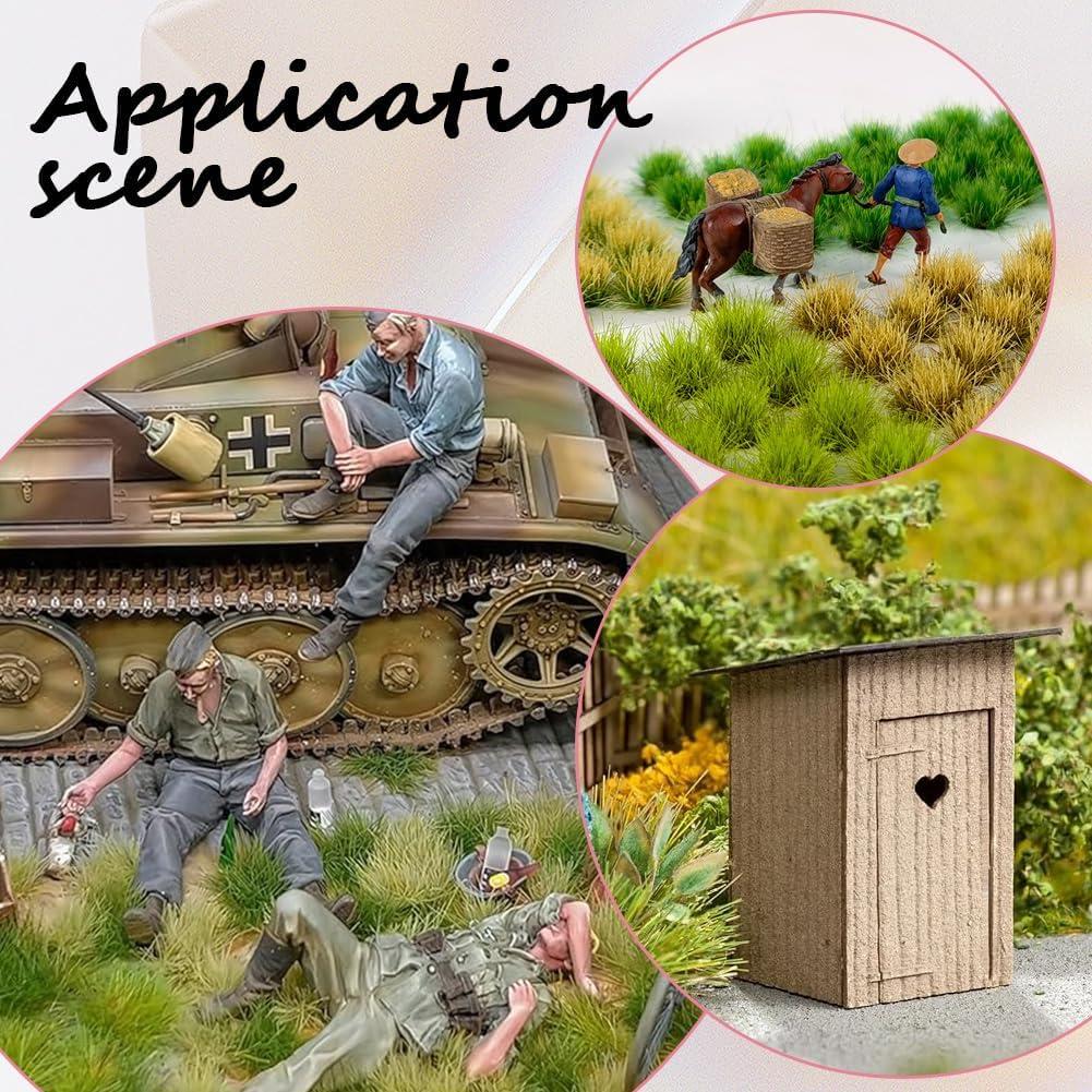 Set de Paisajismo SOFPLATE 96Pcs Tufts Miniatura Verde