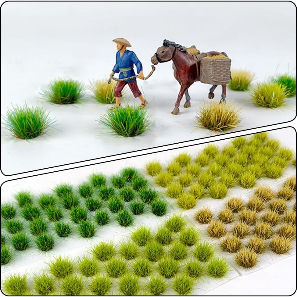 Set de Paisajismo SOFPLATE 96Pcs Tufts Miniatura Verde