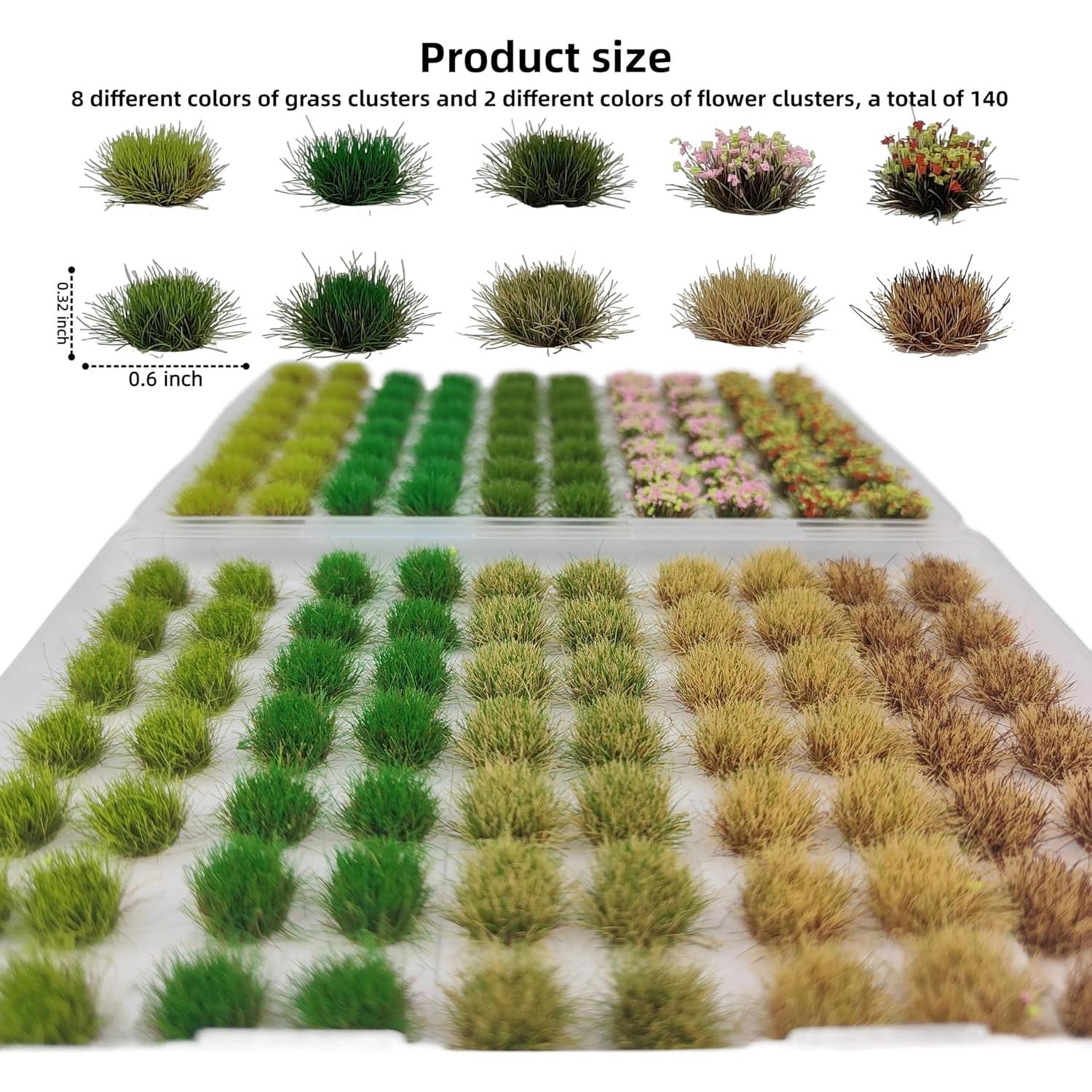 Kit de Escenografía de Césped Artificial Gdeplok 140 Piezas