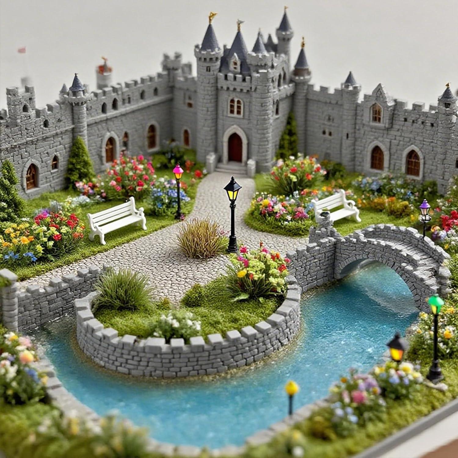 Kit de Escenografía de Césped Artificial Gdeplok 140 Piezas