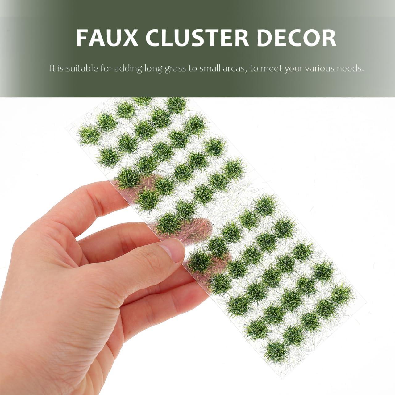 Grupo de Césped Artificial Vaguelly 50 Piezas Resina Verde