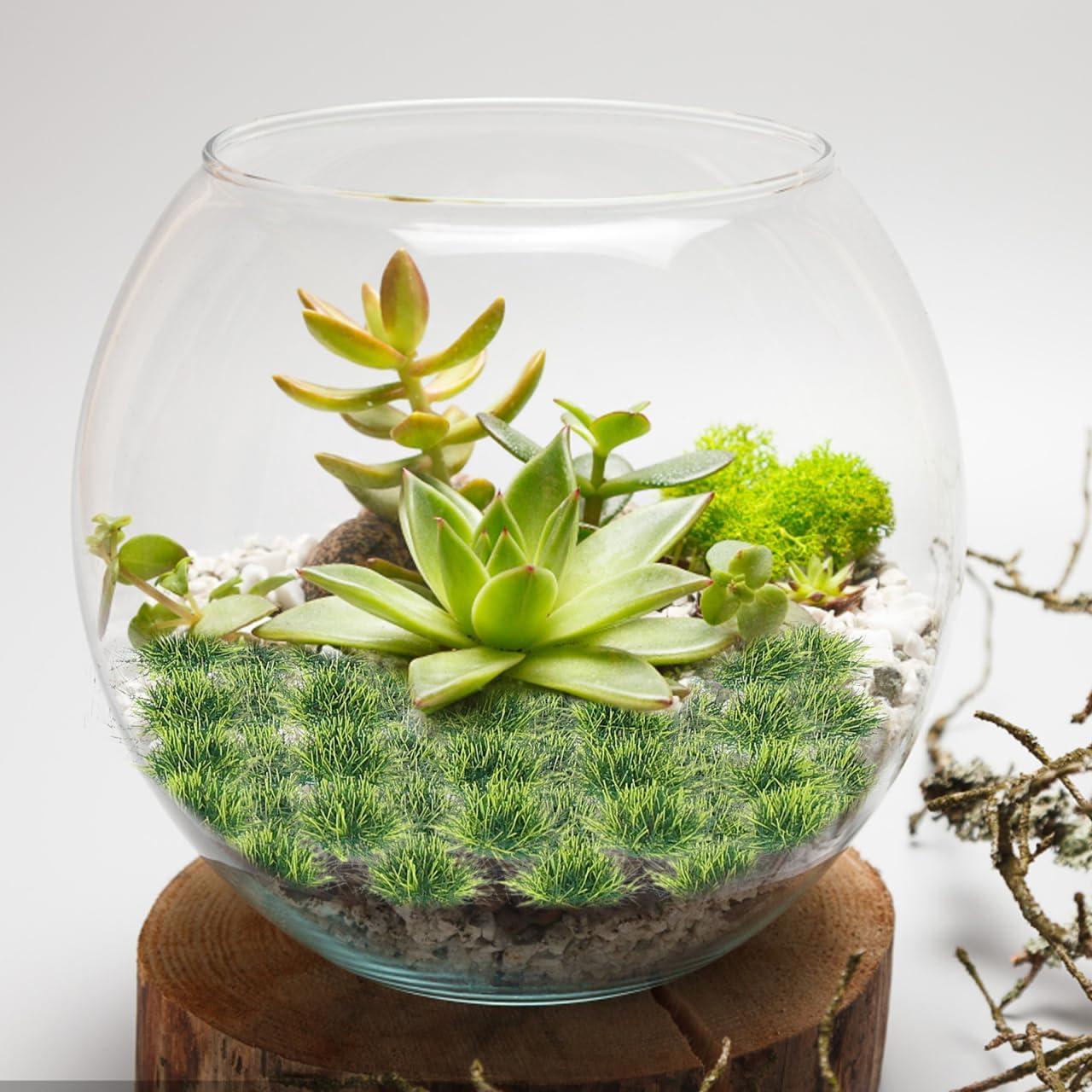 Grupo de Césped Artificial Vaguelly 50 Piezas Resina Verde