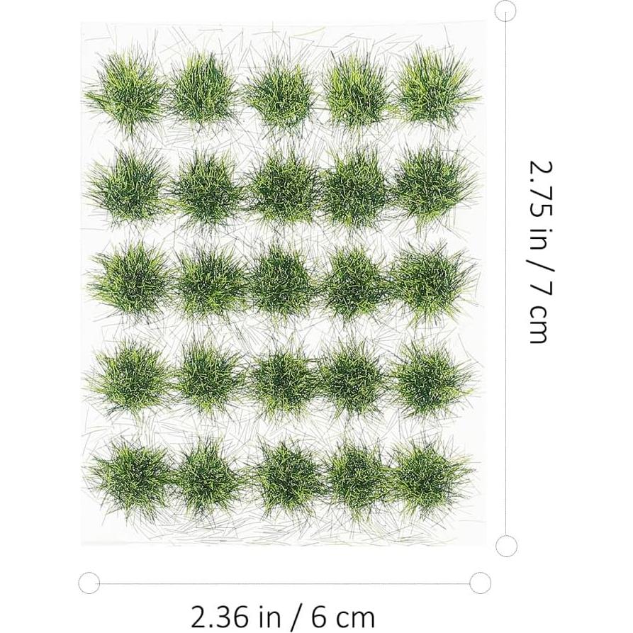 Grupo de Césped Artificial Vaguelly 50 Piezas Resina Verde