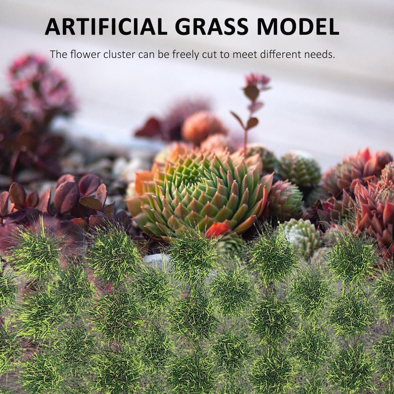 Grupo de Césped Artificial Vaguelly 50 Piezas Resina Verde