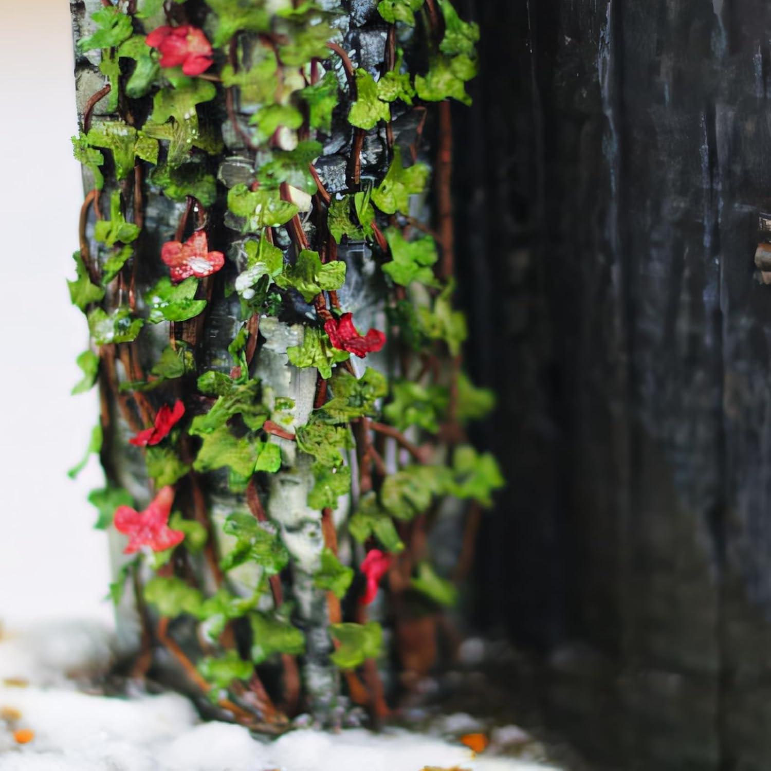 Set de 4 Hojas Miniatura Realistas Warmtree para Dioramas