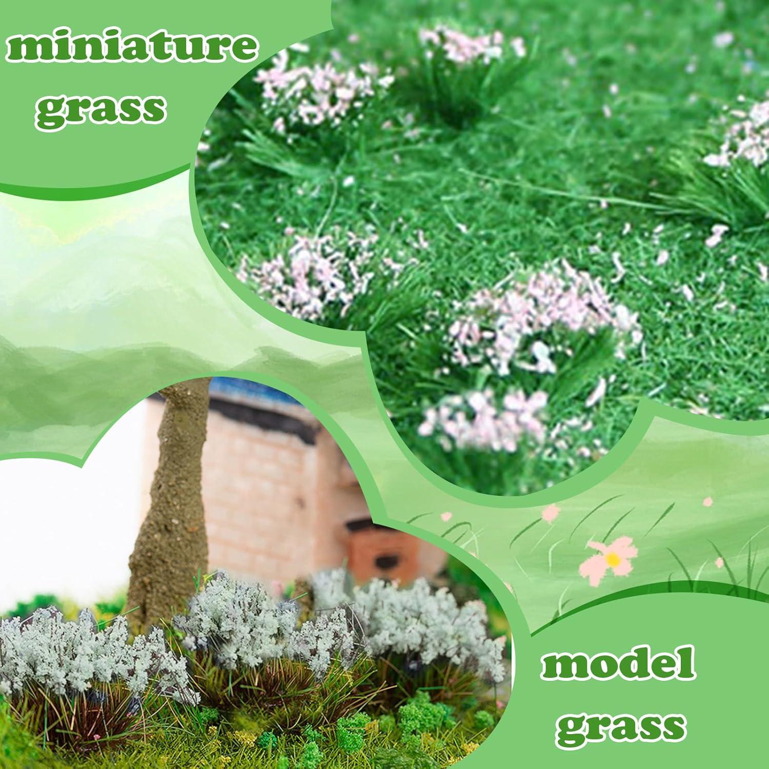 Racimos de Flores de Hierba Estática Warmtree para Dioramas