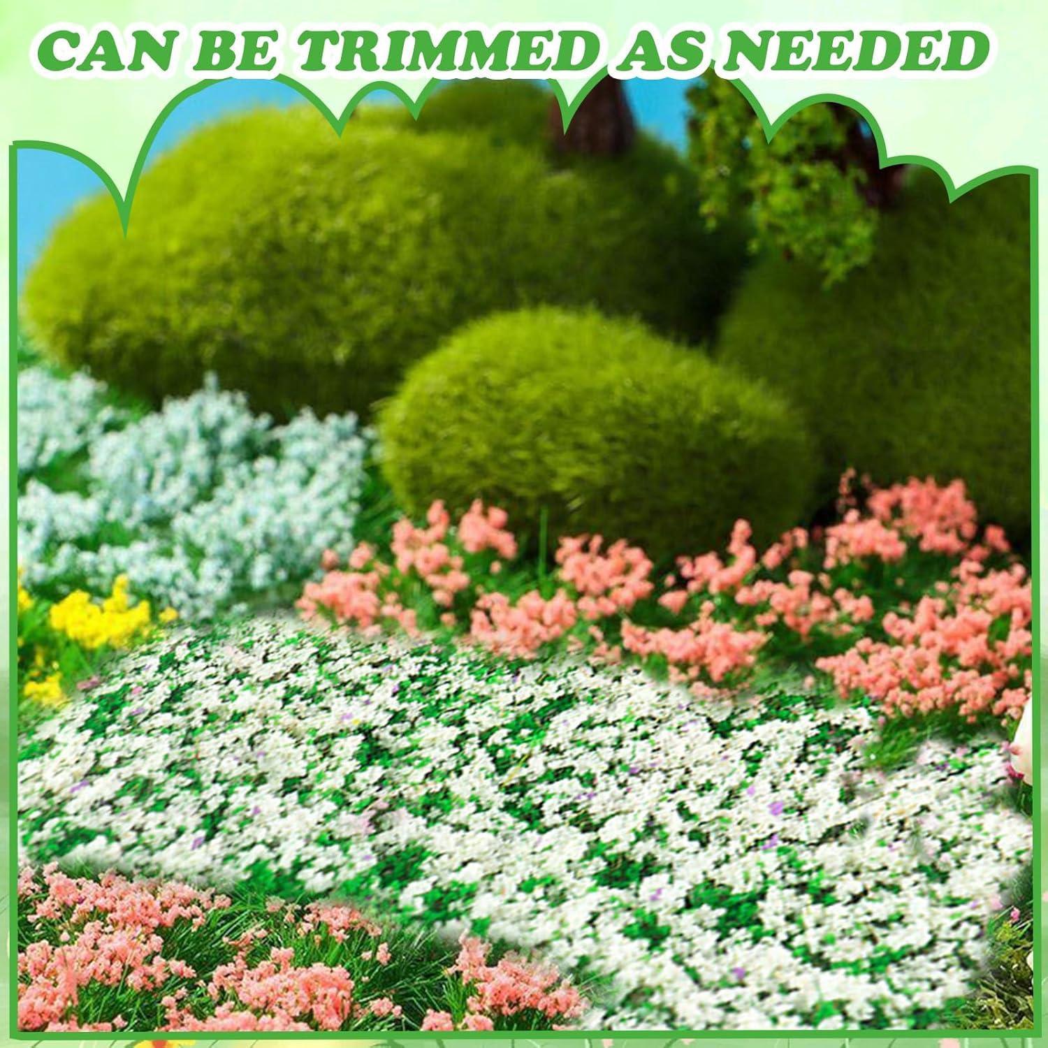 Racimos de Flores de Hierba Estática Warmtree para Dioramas