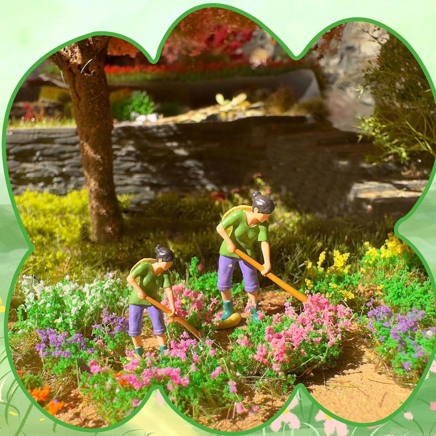 Racimos de Flores de Hierba Estática Warmtree para Dioramas