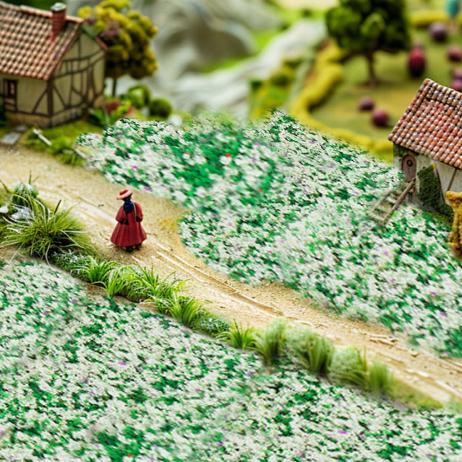 Racimos de Flores de Hierba Estática Warmtree para Dioramas