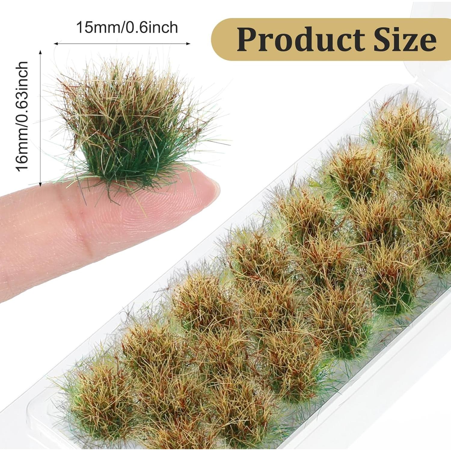 20 Piezas de Hierba Artificial Neyauo para Dioramas Verde