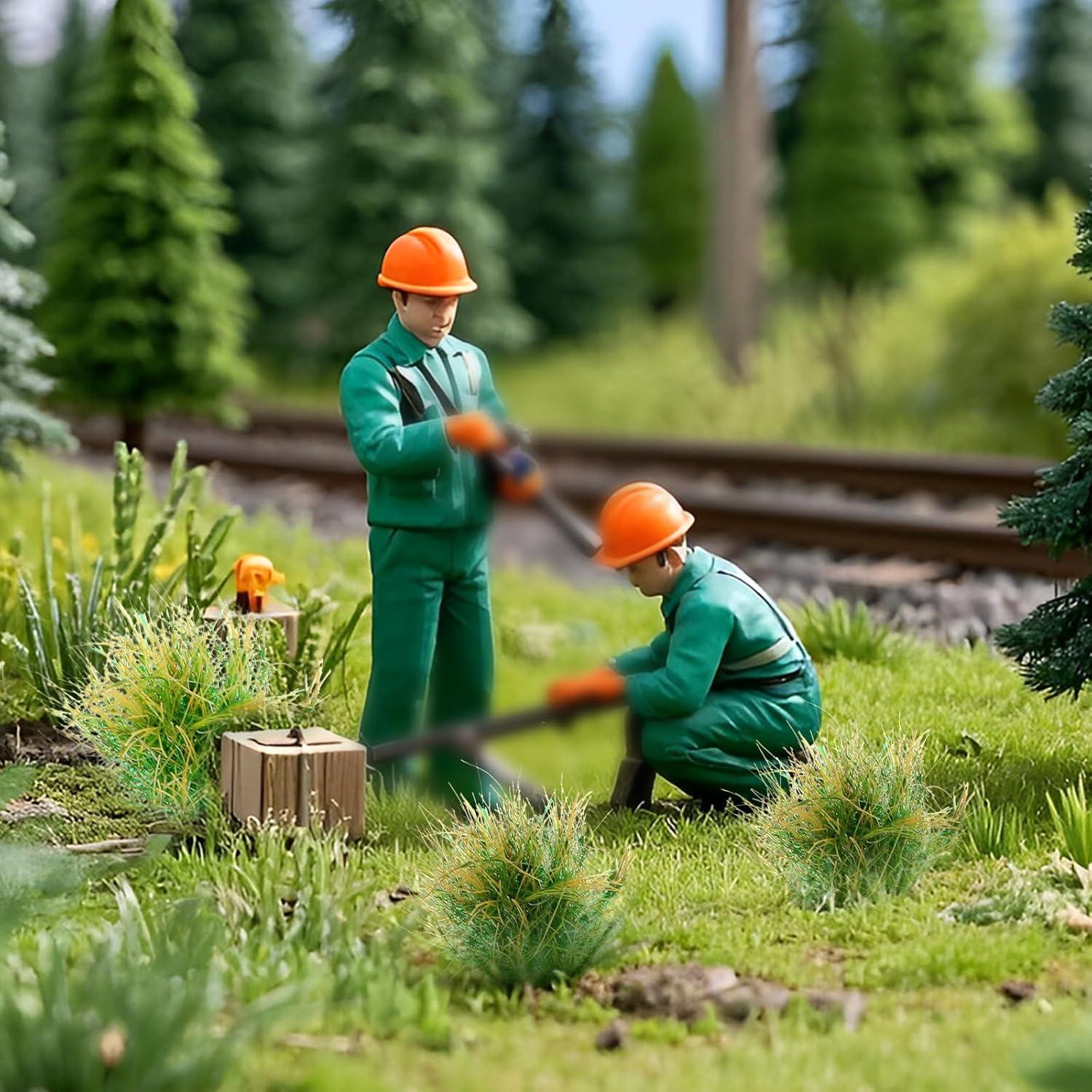20 Piezas de Hierba Artificial Neyauo para Dioramas Verde
