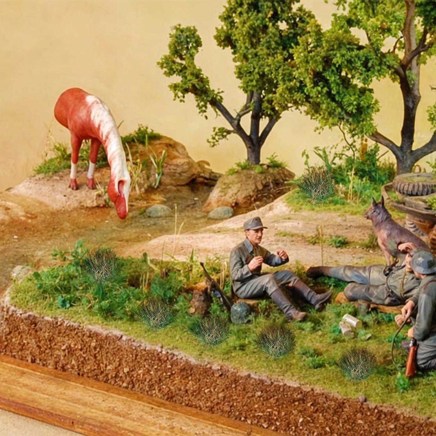 20 Piezas de Hierba Artificial Neyauo para Dioramas Verde