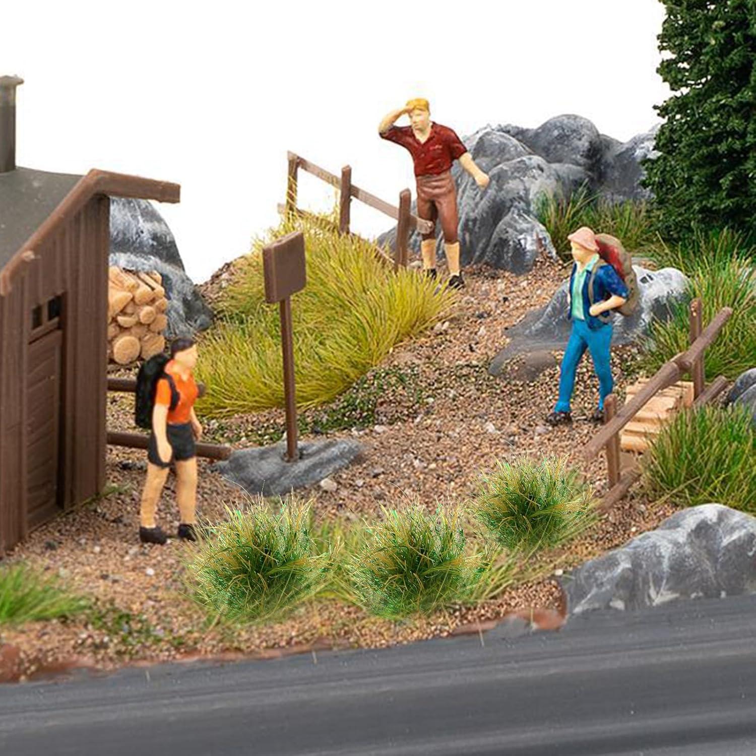 20 Piezas de Hierba Artificial Neyauo para Dioramas Verde